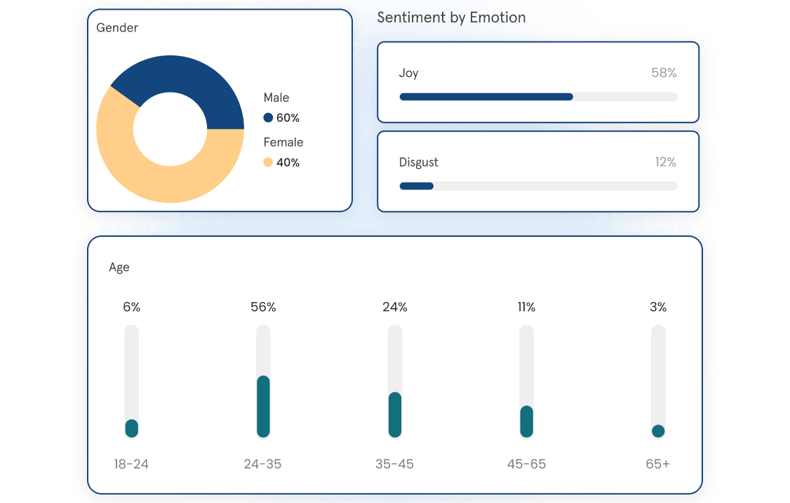 Audience Demographics & Interests dashboard